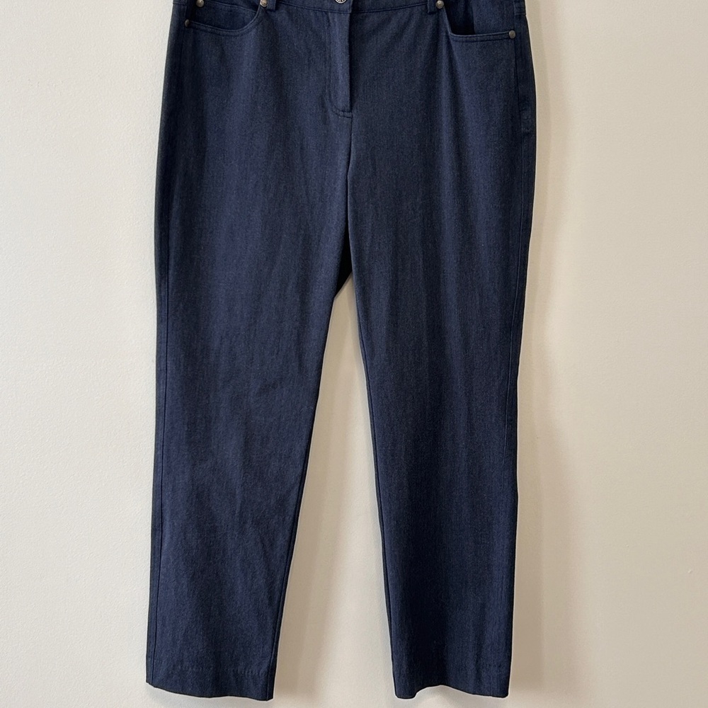 J McLaughlin Size 10, 5 Pocket Stretch Straight Leg Pants Ankle Casual Work
